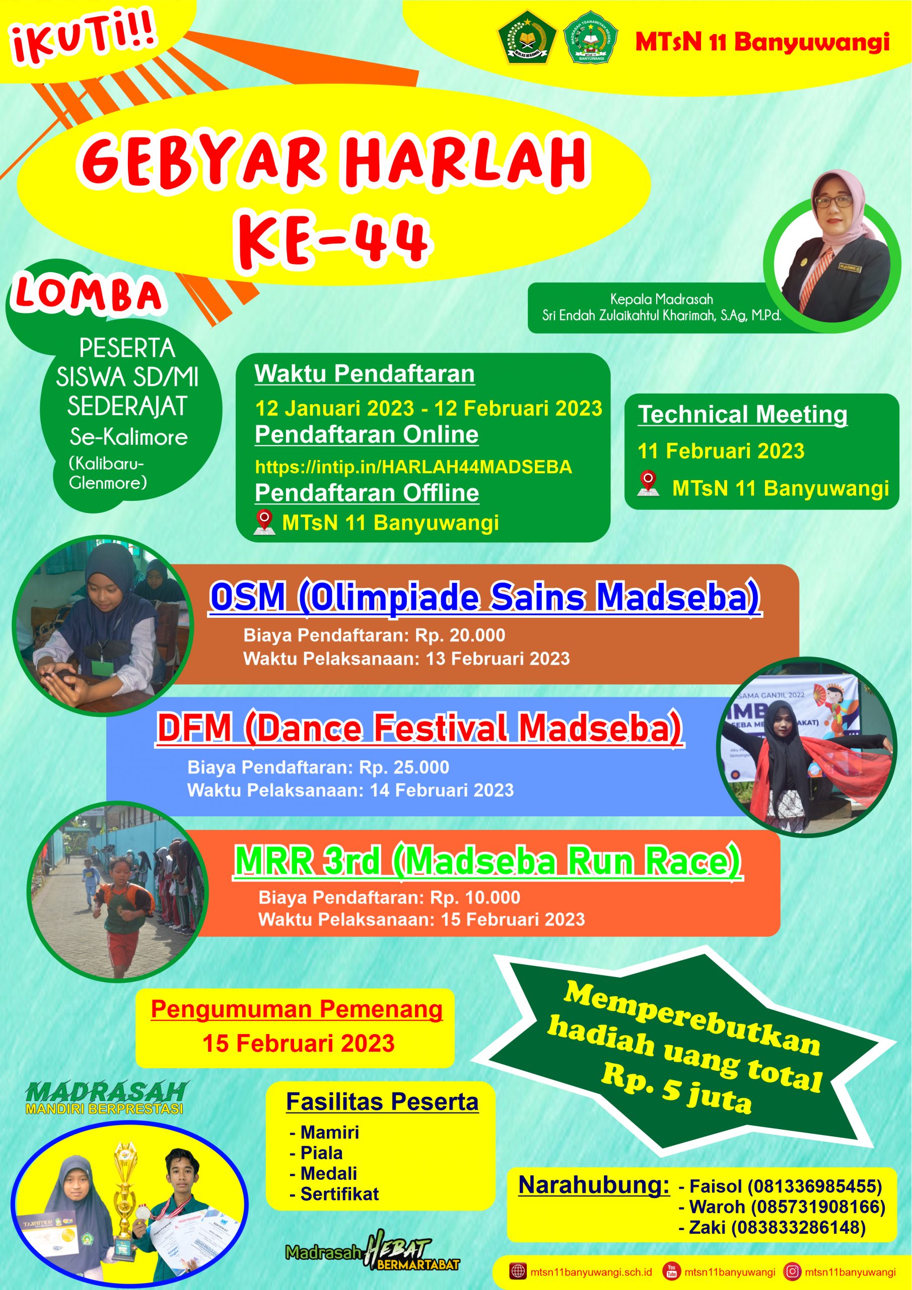 Lomba Gebyar Harlah MTsN 11 Banyuwangi ke-44